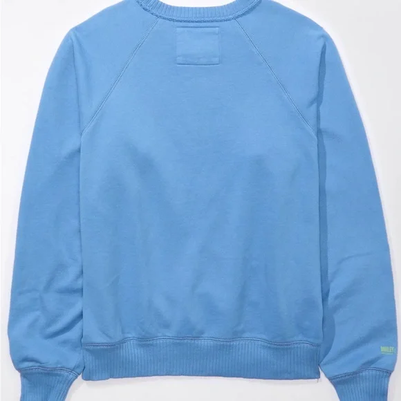 American Eagle “Happiest Here” Oversized Printed Sweatshirt - Picture 2 of 4